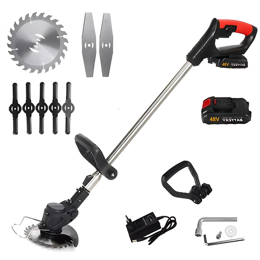 CORTA CESPED ELECTRICO 2 BATERIAS DE 48V 2 DISCOS
