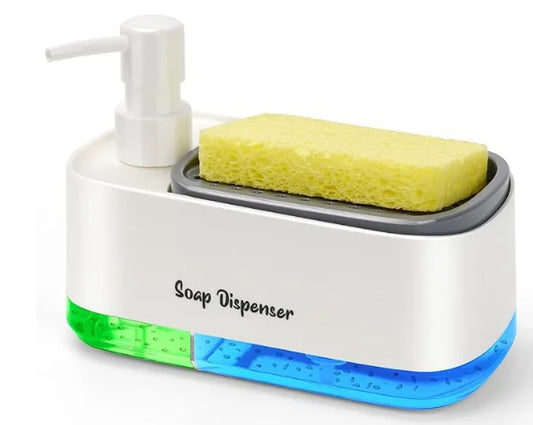 DISPENSADOR DE JABON 2 EN 1